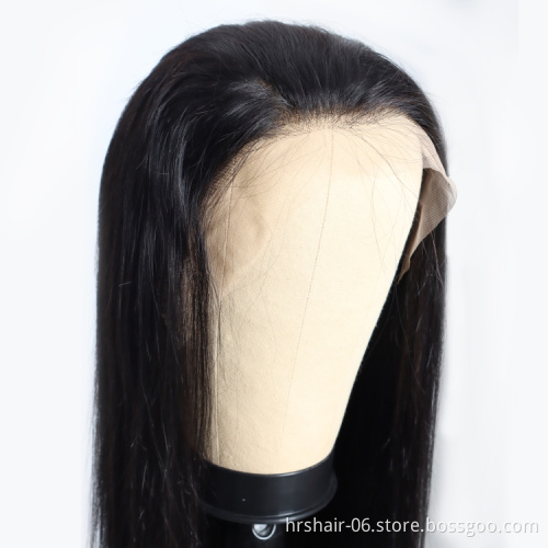 Wholesale Silky 100% Unprocessed Brazilian Human Hair Lace Wig 4*4 Transparent Frontal Closure Lace Front 40 inch wig